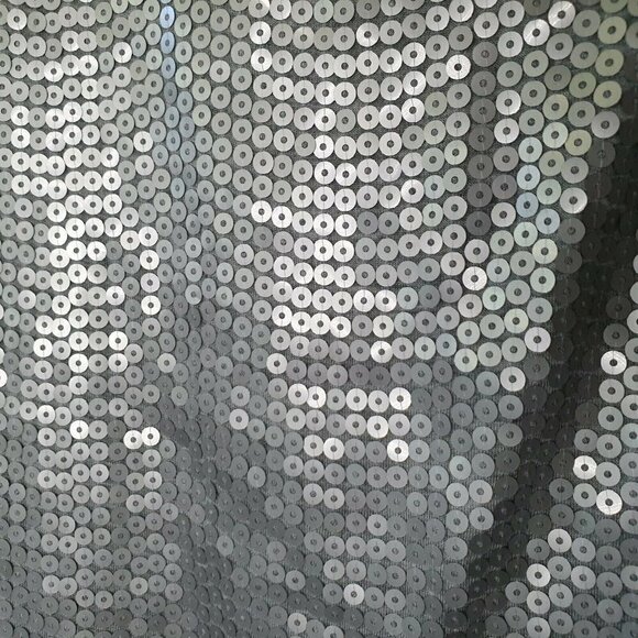 Michael Kors Spaghetti Strap Silver Sequin Tank - Picture 4 of 5